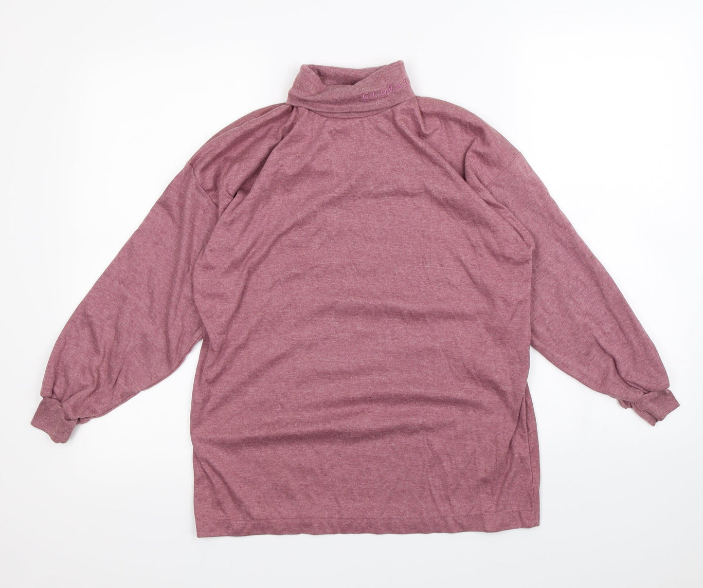 Global Womens Purple   Pullover Sweatshirt Size 12