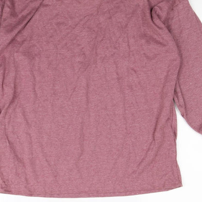 Global Womens Purple   Pullover Sweatshirt Size 12
