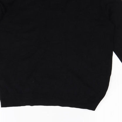 M&Co Womens Black   Pullover Sweatshirt Size 12