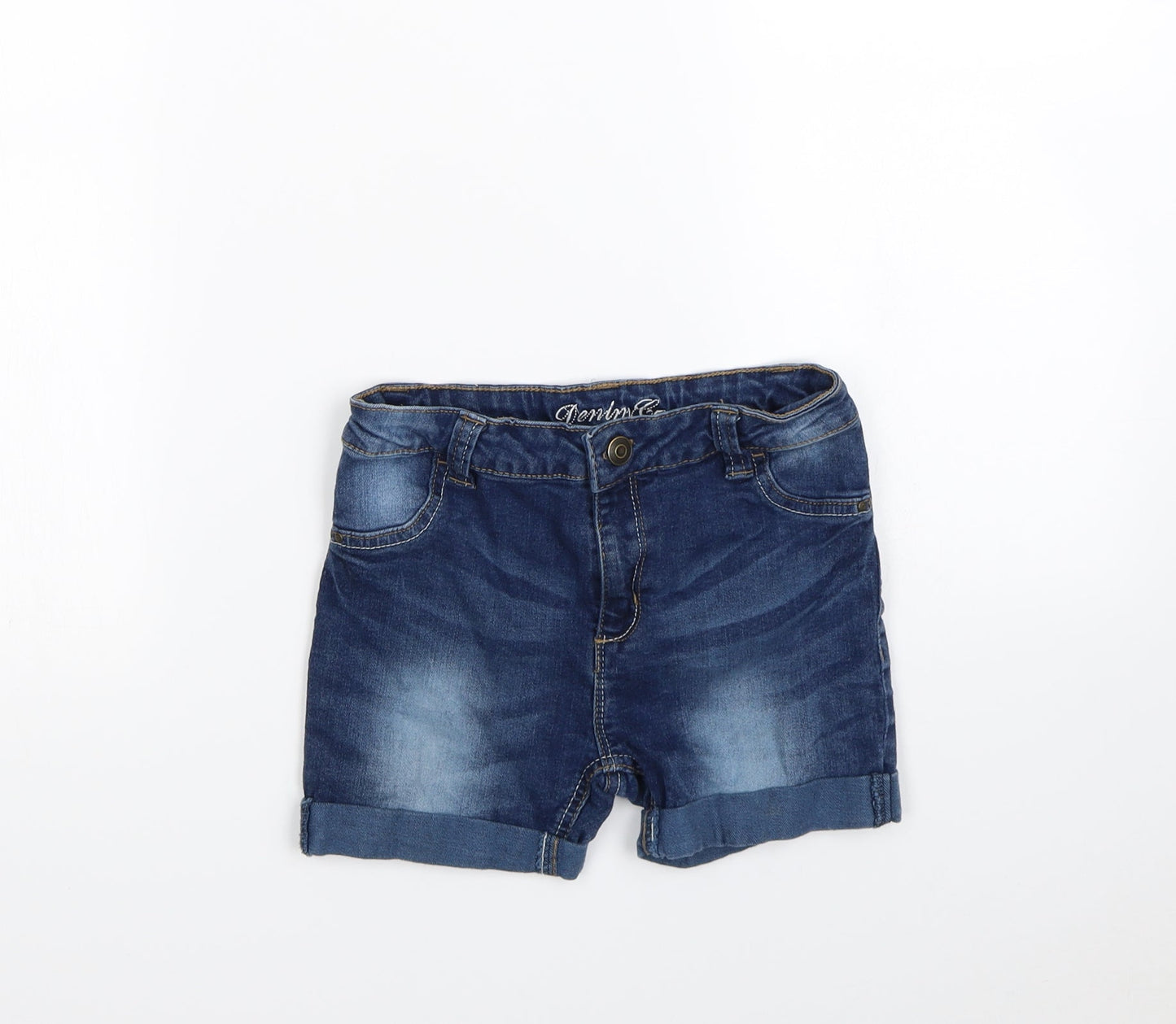 Denim & Co. Girls Blue   Cut-Off Shorts Size 9 Years