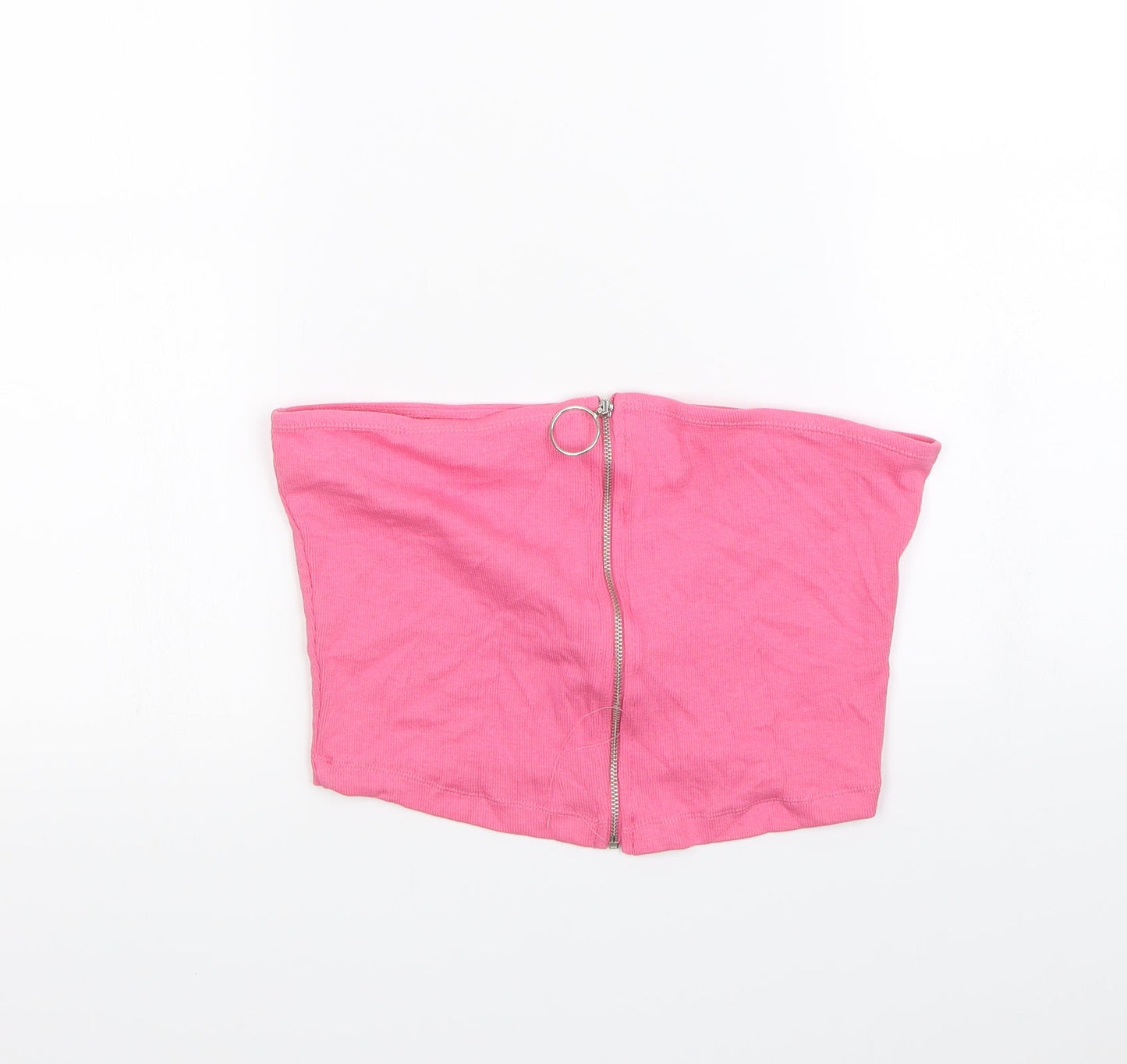 Select Womens Pink   Cropped Tank Size L