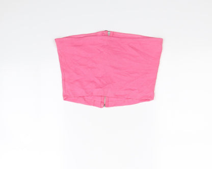 Select Womens Pink   Cropped Tank Size L