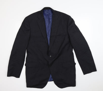 Mens UK Size L Preworn Regular Black Suit Jacket