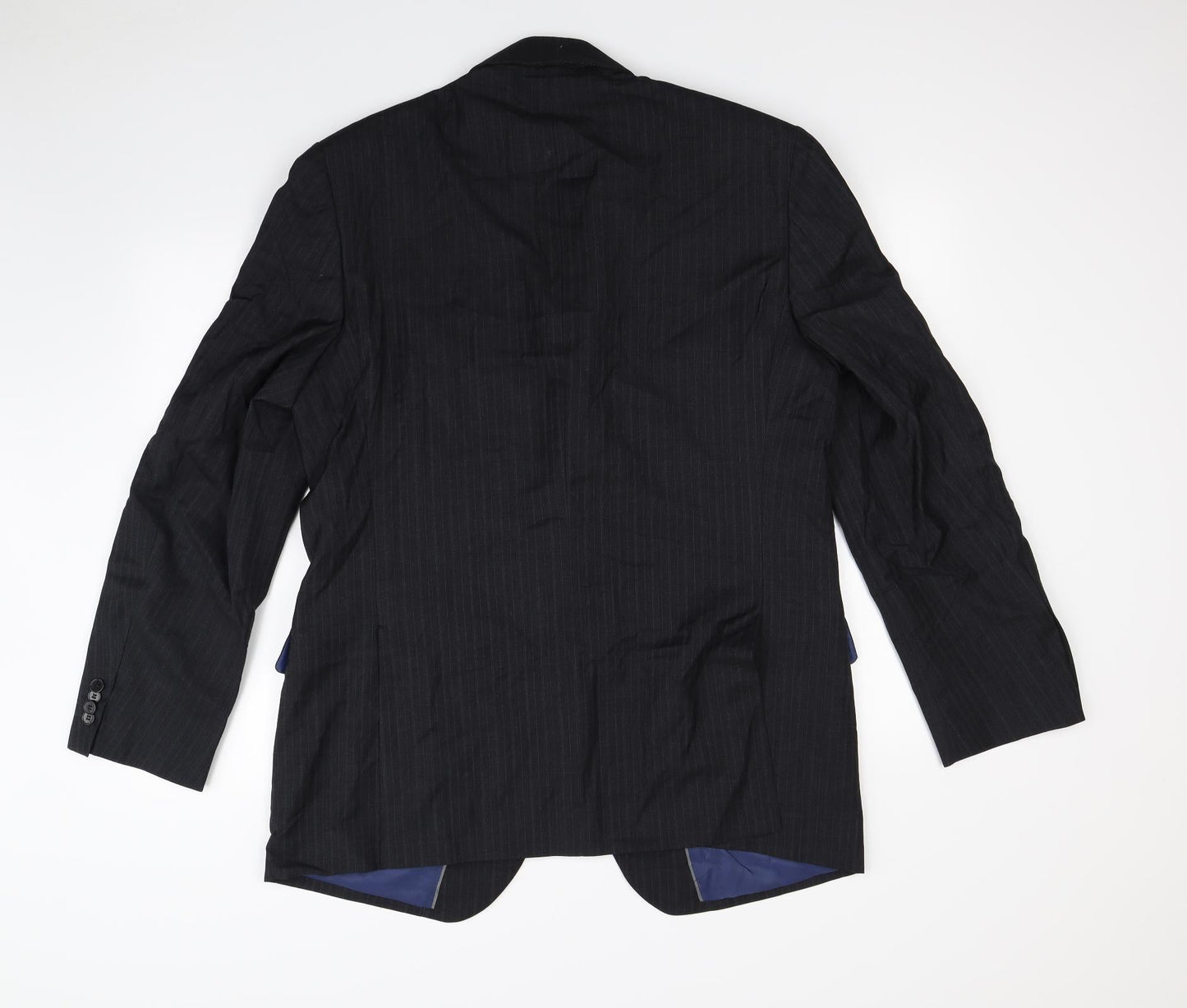 Mens UK Size L Preworn Regular Black Suit Jacket