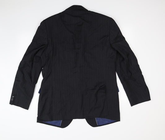 Mens UK Size L Preworn Regular Black Suit Jacket