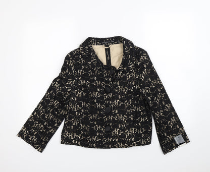 Atmosphere Womens Black Floral  Jacket Blazer Size 12