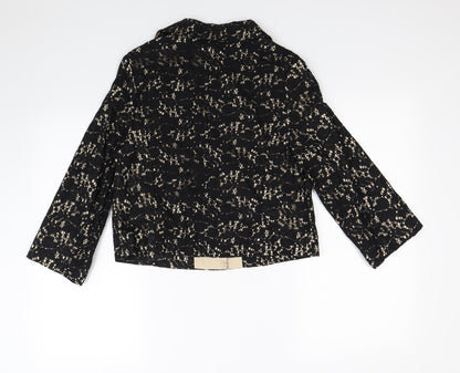 Atmosphere Womens Black Floral  Jacket Blazer Size 12