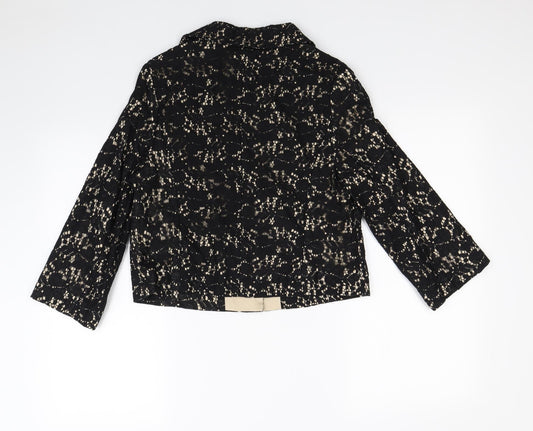 Atmosphere Womens Black Floral  Jacket Blazer Size 12