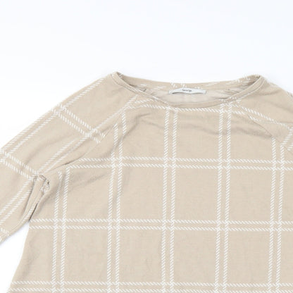 Womens UK Size 10 George Beige Tunic Blouse
