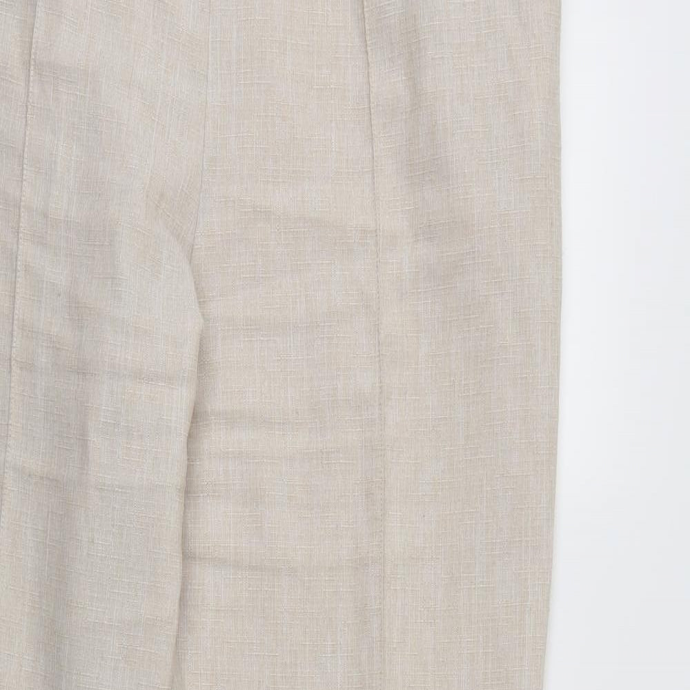 Womens UK Size 18 Marks and Spencer Regular Fit  Ivory Trousers