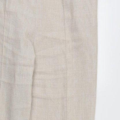 Womens UK Size 18 Marks and Spencer Regular Fit  Ivory Trousers