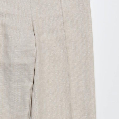M&S Womens Ivory   Trousers  Size 14 L28 in