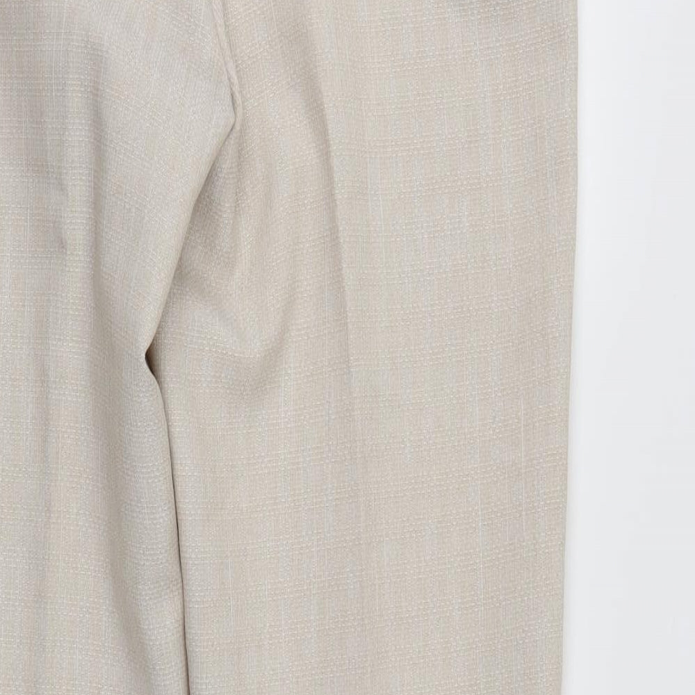 M&S Womens Ivory   Trousers  Size 14 L28 in