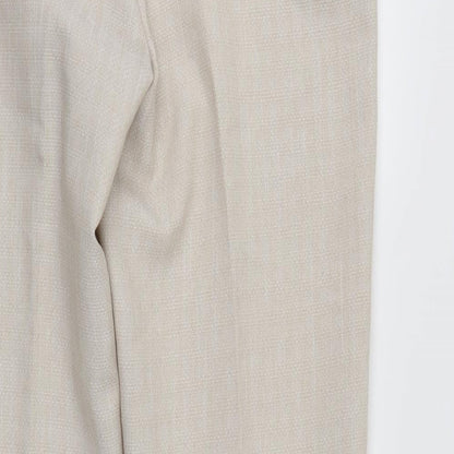 M&S Womens Ivory   Trousers  Size 14 L28 in