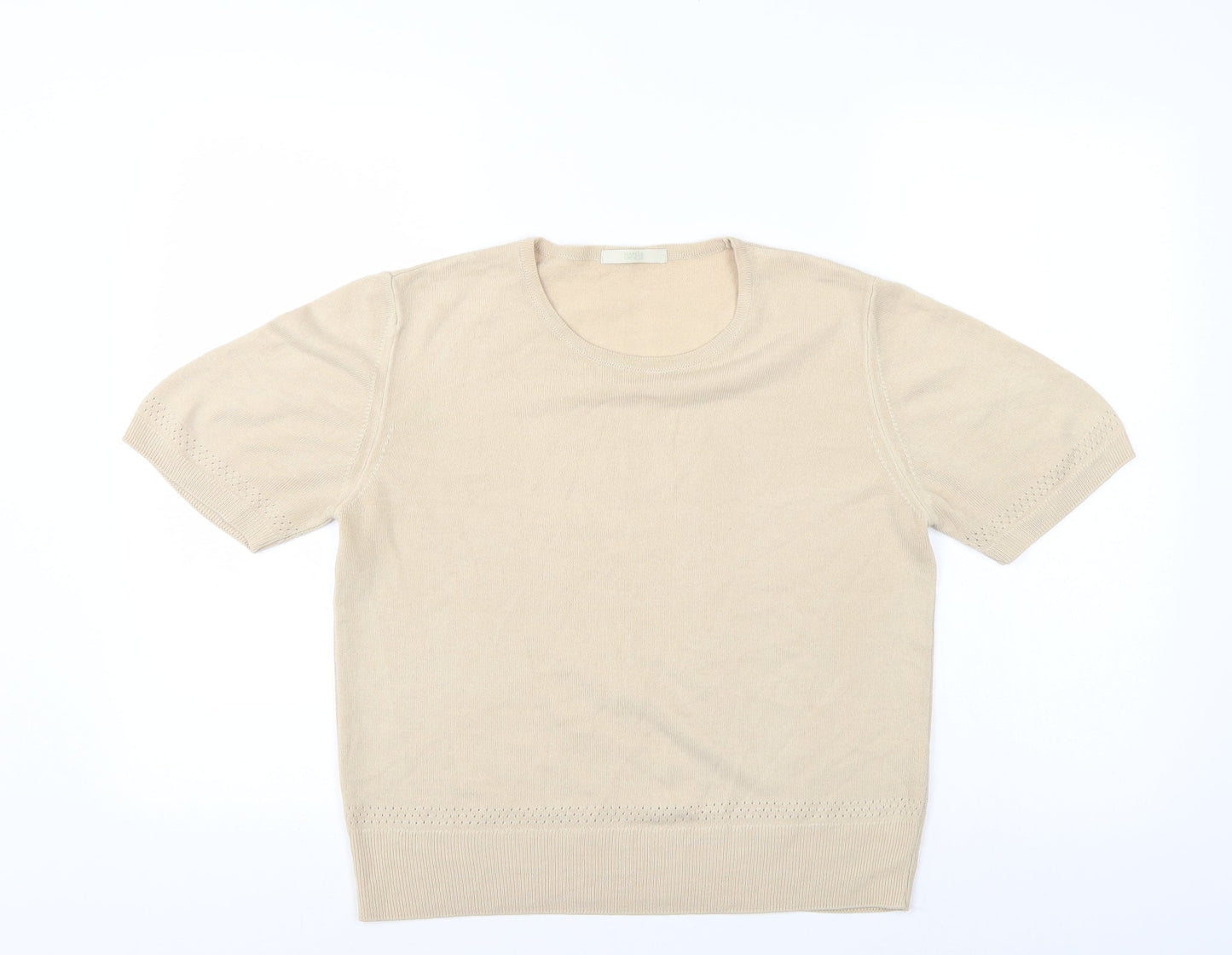 Womens UK Size 14 Marks and Spencer Ivory Basic Blouse