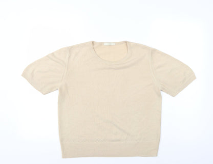 Womens UK Size 14 Marks and Spencer Ivory Basic Blouse