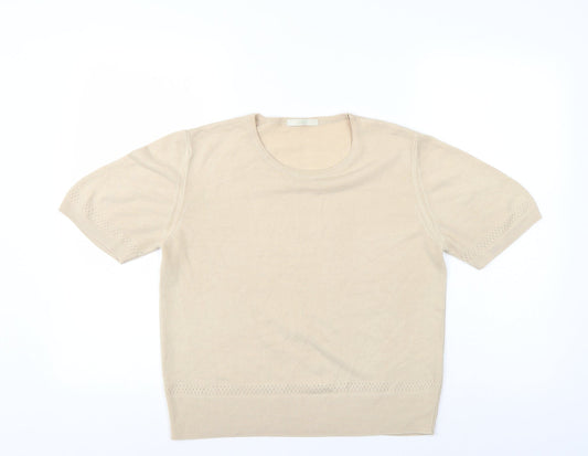 Womens UK Size 14 Marks and Spencer Ivory Basic Blouse