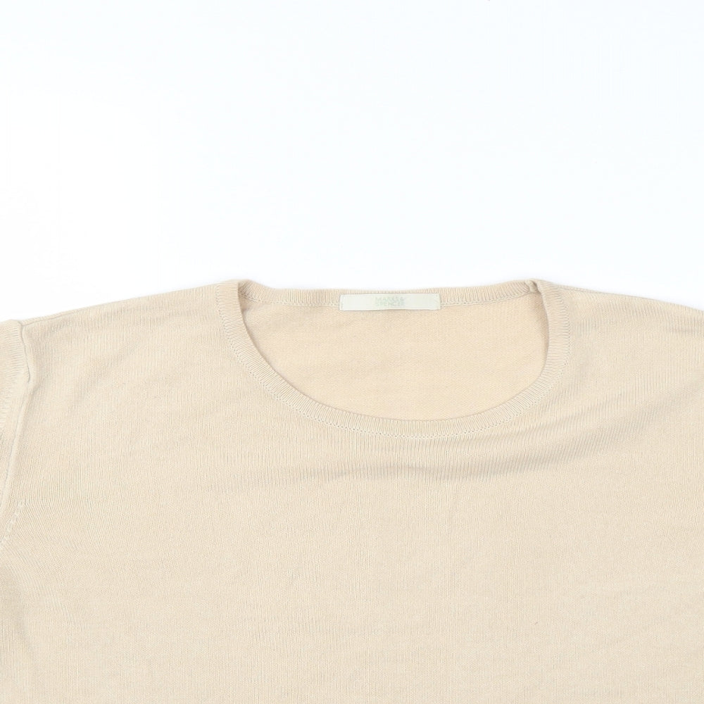 Womens UK Size 14 Marks and Spencer Ivory Basic Blouse