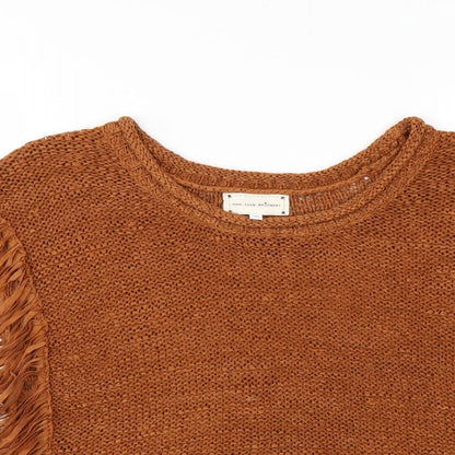 Womens UK Size 10 New Look Brown Basic Tank