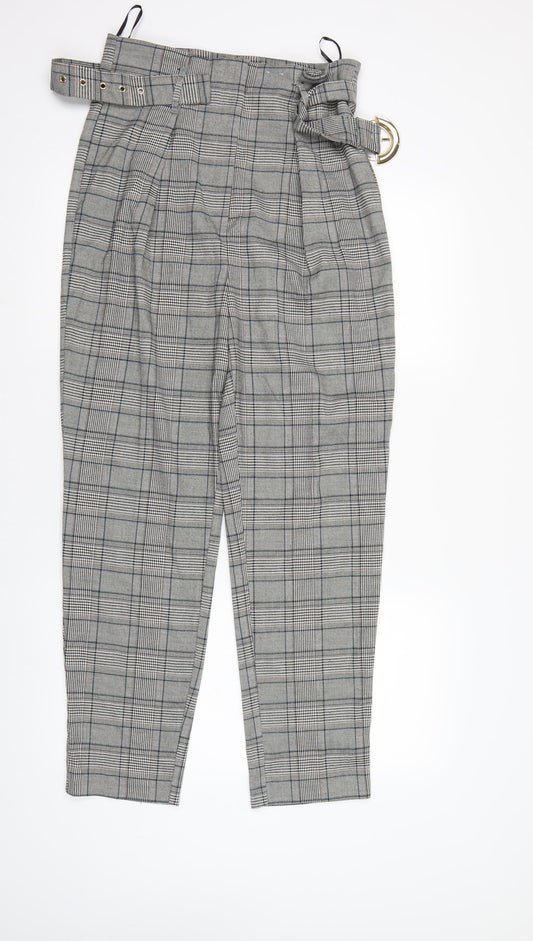 F&F Womens Multicoloured Check  Trousers  Size 10 L27 in