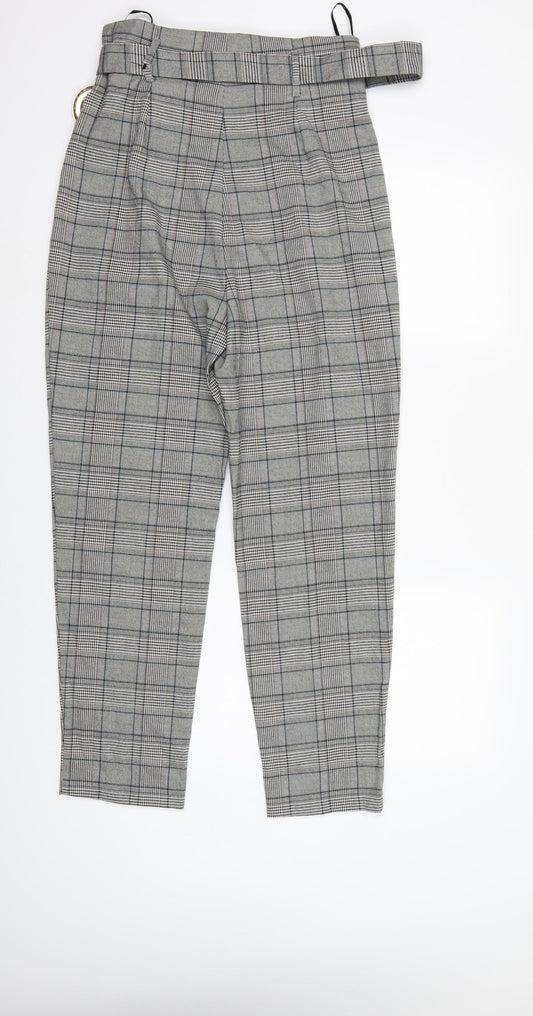 F&F Womens Multicoloured Check  Trousers  Size 10 L27 in