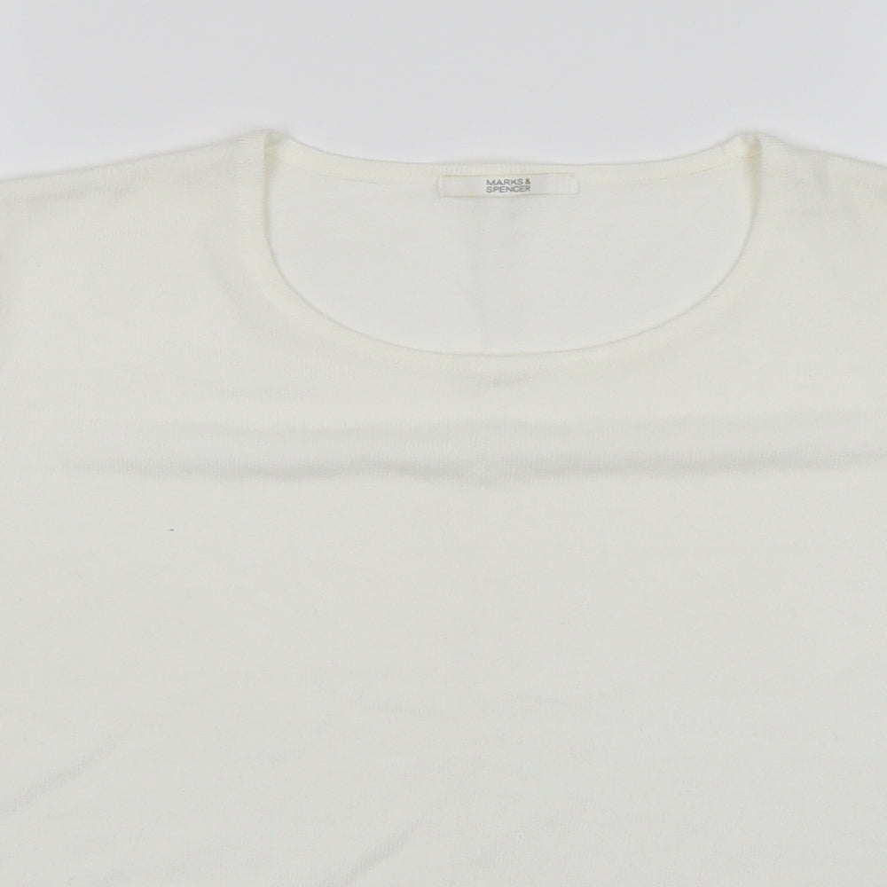 Marks and Spencer Womens White   Basic Blouse