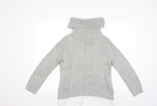 Peacocks Womens Grey   Tunic Jumper Size 8
