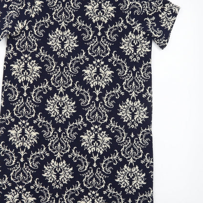 TU Womens Blue Floral  Pencil Dress  Size 10