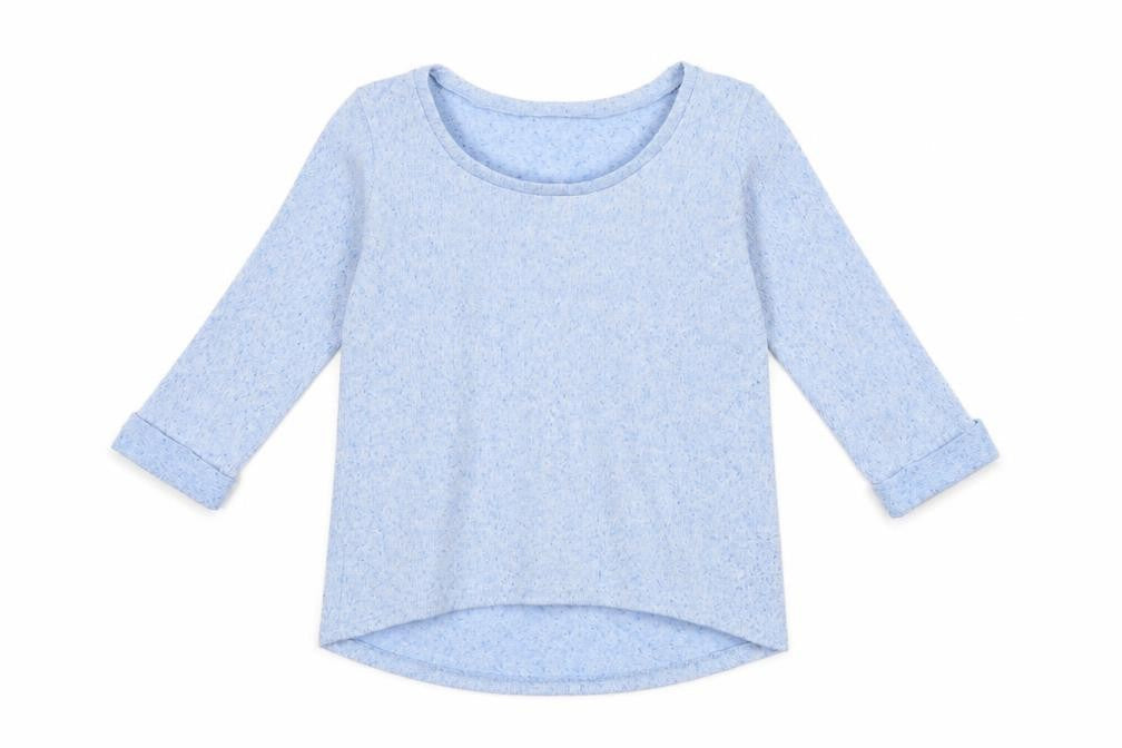 Womens UK Size 6 New Look Blue Basic Blouse