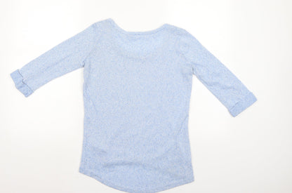 Womens UK Size 6 New Look Blue Basic Blouse