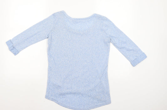Womens UK Size 6 New Look Blue Basic Blouse