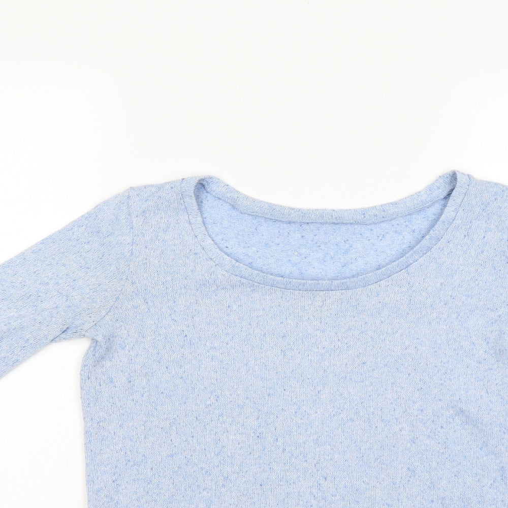 Womens UK Size 6 New Look Blue Basic Blouse