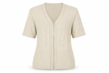 Daxon Womens Beige   Cardigan Jumper Size M