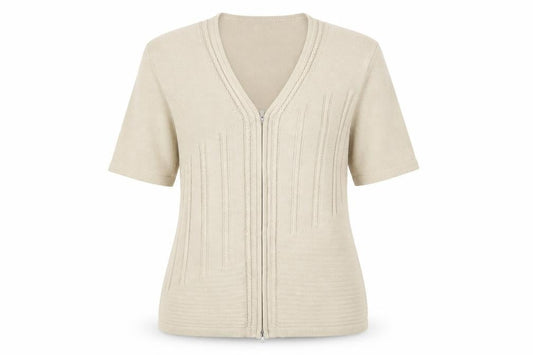 Daxon Womens Beige   Cardigan Jumper Size M
