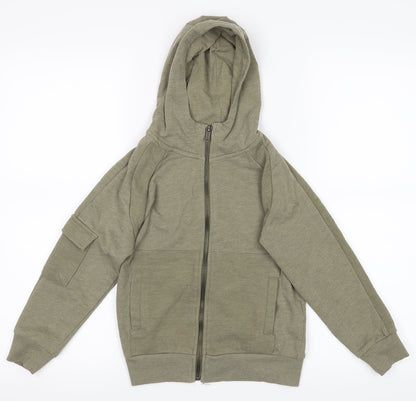 RESERVED Boys Green   Full Zip Hoodie Size M