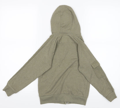 RESERVED Boys Green   Full Zip Hoodie Size M