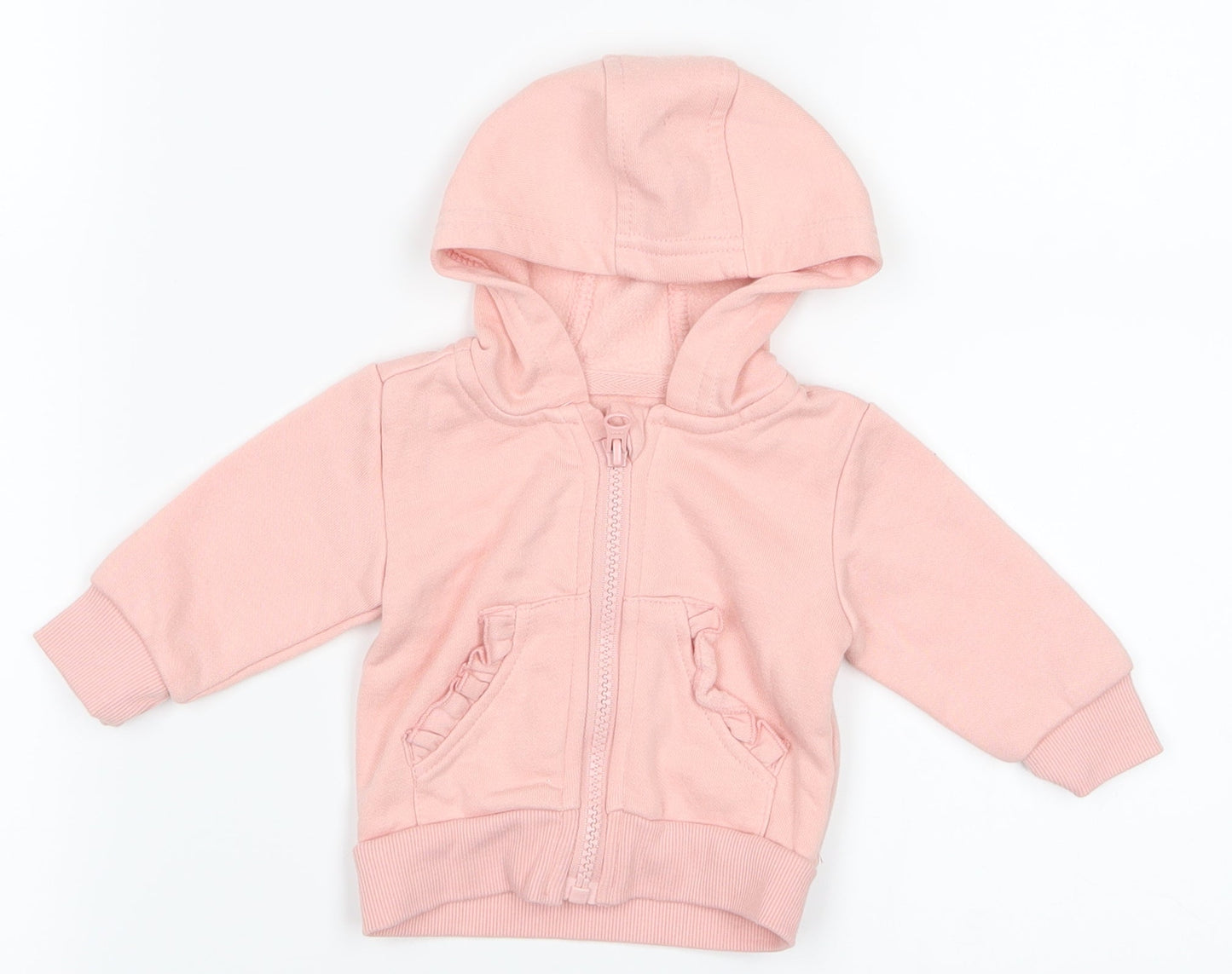 Primark Girls Pink   Full Zip Jumper Size 0-3 Months