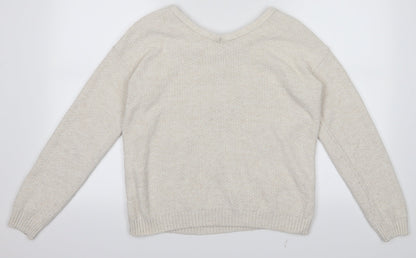 Dorothy Perkins Womens White   Pullover Jumper Size 12