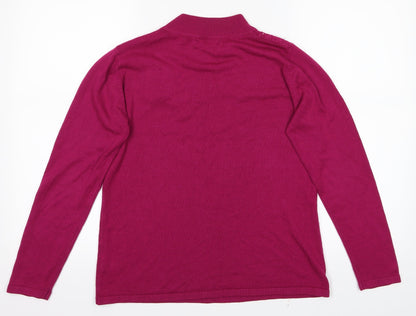 bm collection Womens Purple   Pullover Jumper Size S