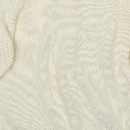 Trendy Womens White   Cardigan Jumper Size M