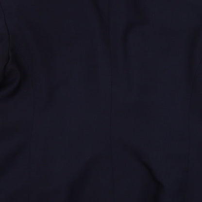 TESCO Womens Blue  Rayon Jacket Suit Jacket Size 12