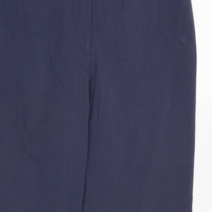 Womens UK Size 14 Marks and Spencer Regular Fit Dress Pants Blue Trousers