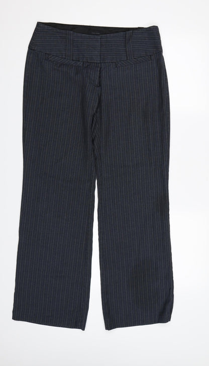 Mens UK Size M VERO MODA Regular Fit Dress Pants Blue Trousers