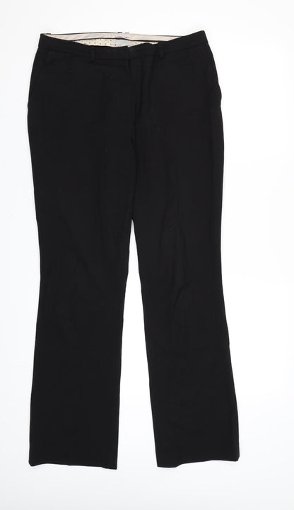 Womens UK Size 12 H&M Regular Fit Dress Pants Black Trousers