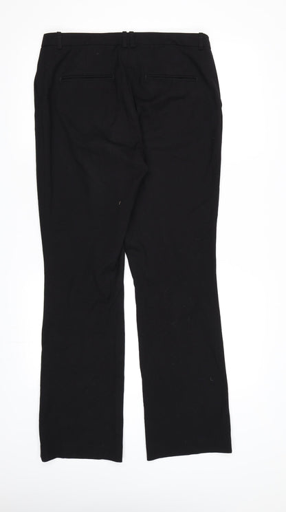 Womens UK Size 12 H&M Regular Fit Dress Pants Black Trousers