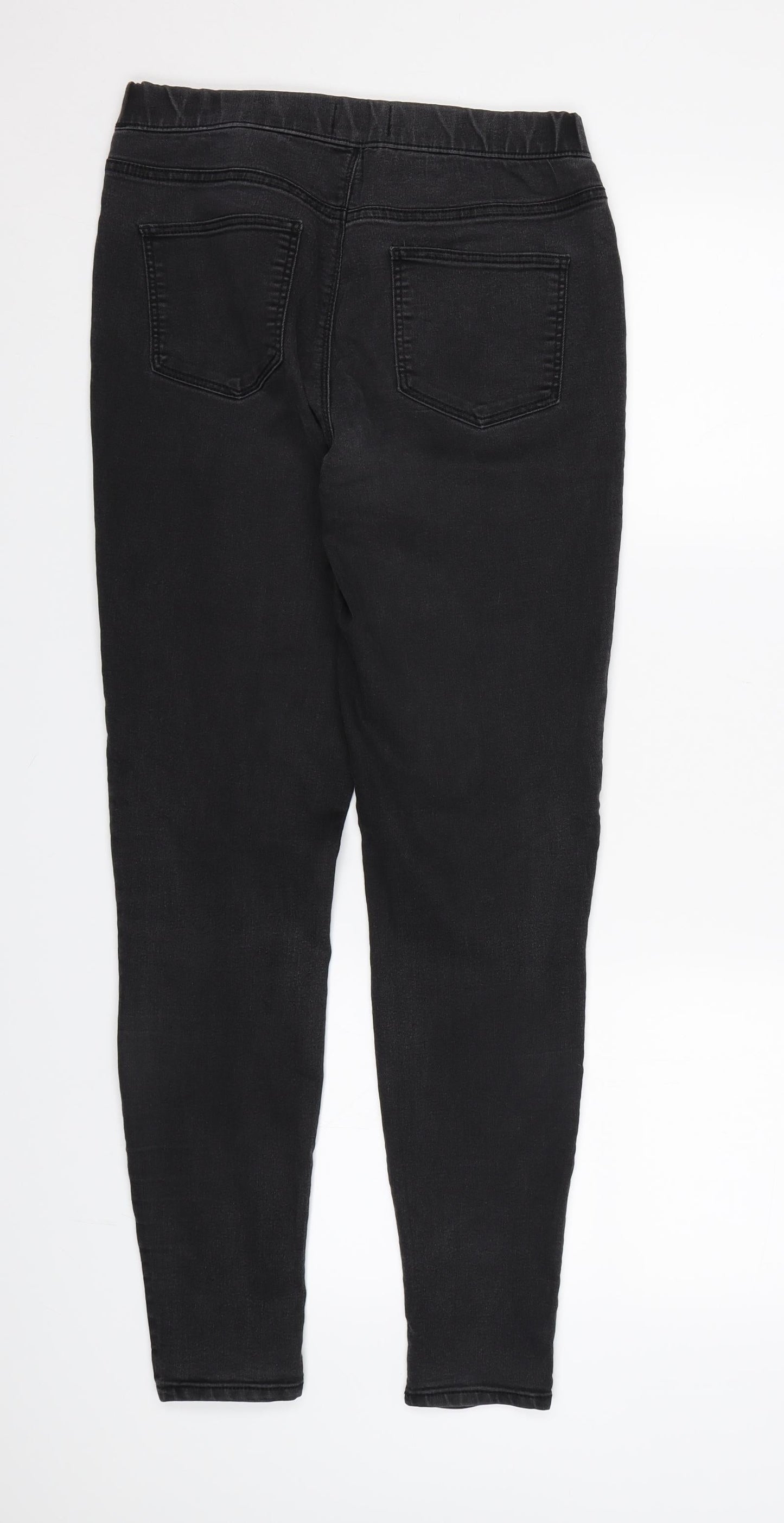 Womens UK Size 8 Papaya Regular Fit Jegging Black Jeans