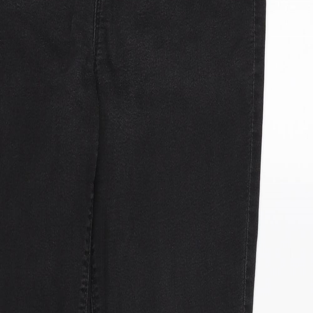 Womens UK Size 8 Papaya Regular Fit Jegging Black Jeans