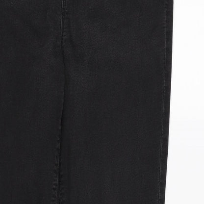 Womens UK Size 8 Papaya Regular Fit Jegging Black Jeans