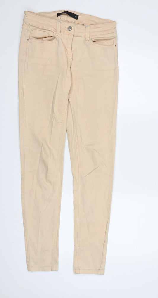 NEXT Womens Pink  Denim Skinny Jeans Size 8 L31 in