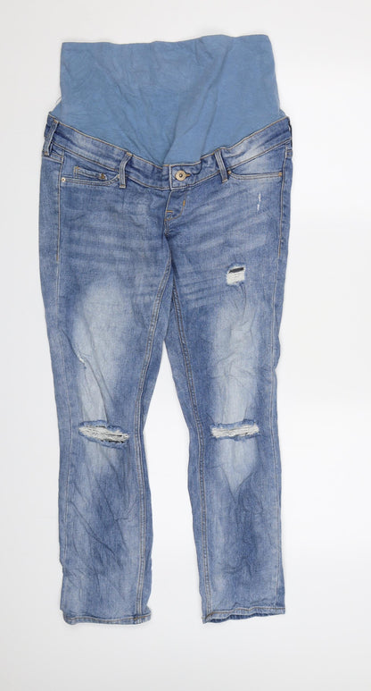 &DENIM Womens Blue  Denim Straight Jeans Size 10 L26 in